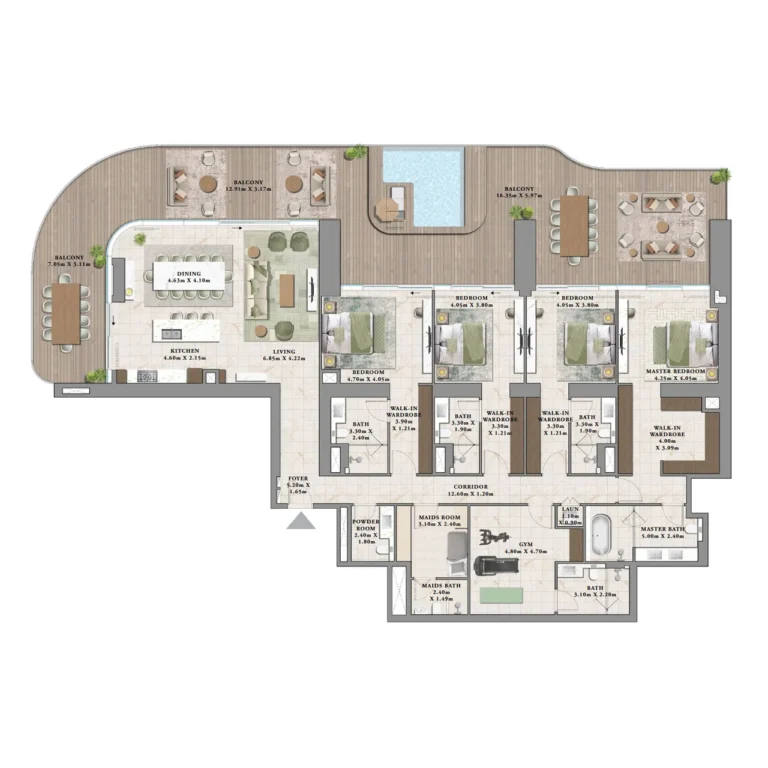 Townhouse floor plan