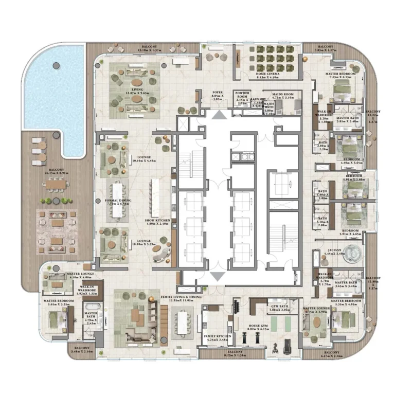 Sea Villa floor plan